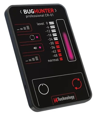 Детектор скрытых жучков, видеокамер и прослушивающих устройств "BugHunter CR-01" Карточка